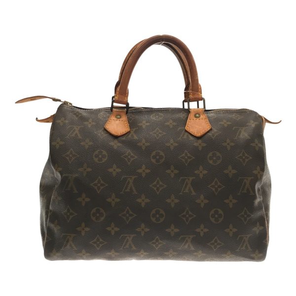 37258352 3 Louis Vuitton Speedy Canvas Monogram Handbag Brown