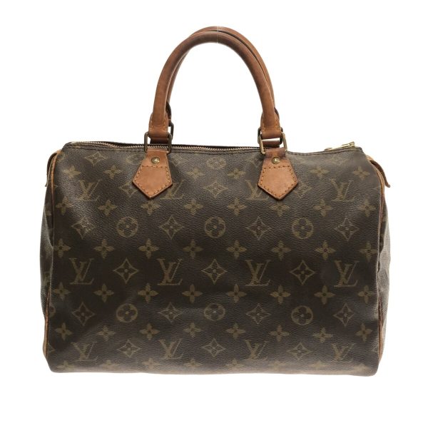 37258638 1 Louis Vuitton Speedy Canvas Monogram Handbag Brown