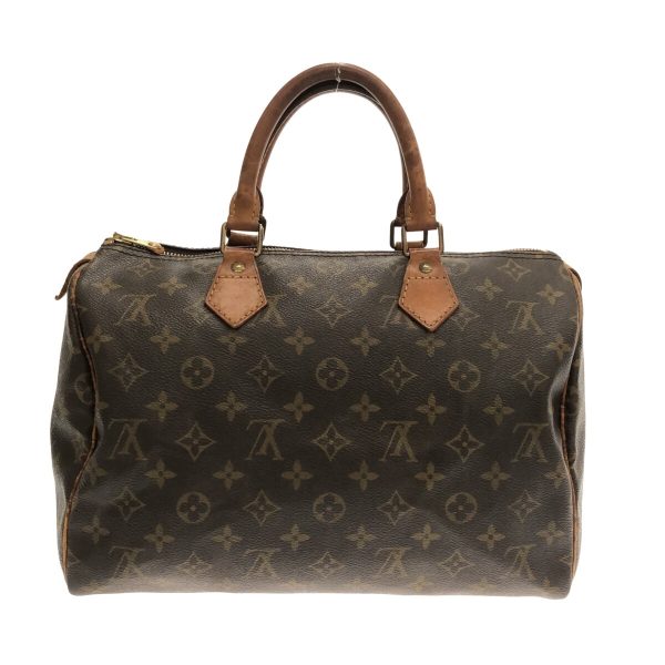 37258638 3 Louis Vuitton Speedy Canvas Monogram Handbag Brown