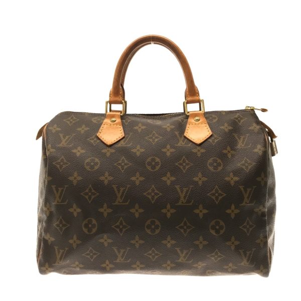 37261518 1 Louis Vuitton Speedy Canvas Monogram Handbag Brown