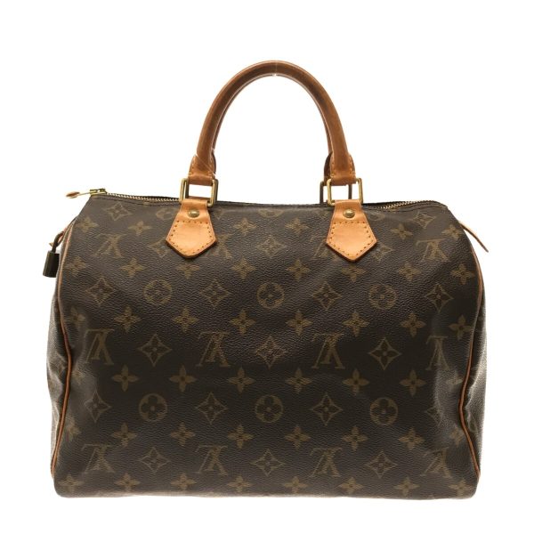 37261518 3 Louis Vuitton Speedy Canvas Monogram Handbag Brown