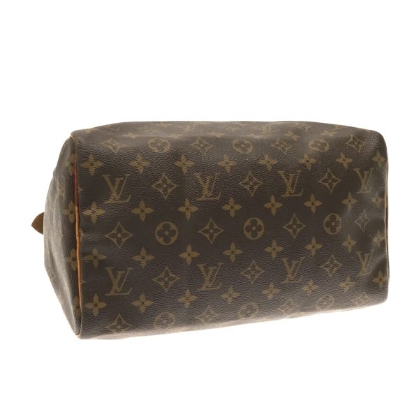 37261518 4 Louis Vuitton Speedy Canvas Monogram Handbag Brown