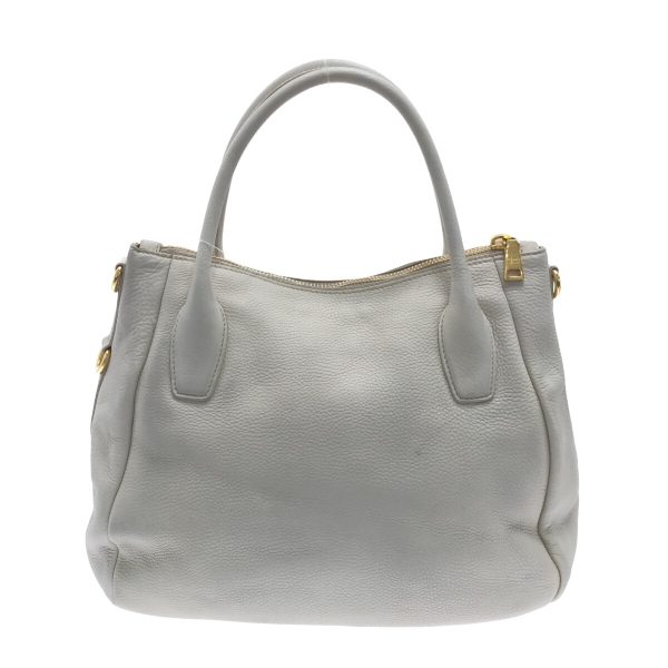 37269241 3 Prada Handbag Leather Ivory