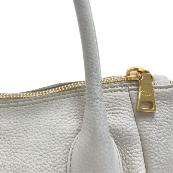 37269241 9 Prada Handbag Leather Ivory