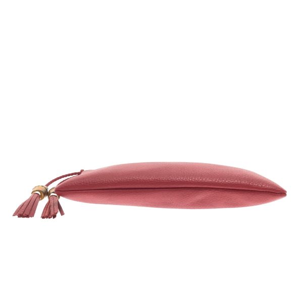 37269245 4 Gucci Bamboo Clutch Bag Red Leather