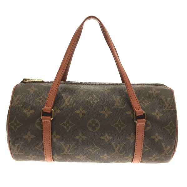 37271638 1 Louis Vuitton Old Papillon Canvas Monogram Handbag Brown