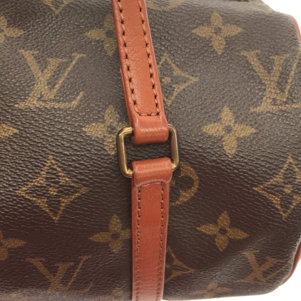 37271638 10 Louis Vuitton Old Papillon Canvas Monogram Handbag Brown