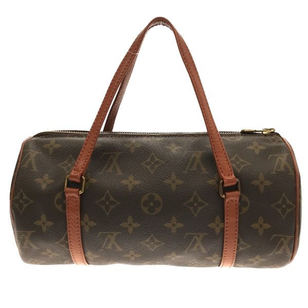 37271638 3 Louis Vuitton Old Papillon Canvas Monogram Handbag Brown