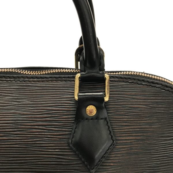 37271701 10 Louis Vuitton Alma Leather Handbag Noir