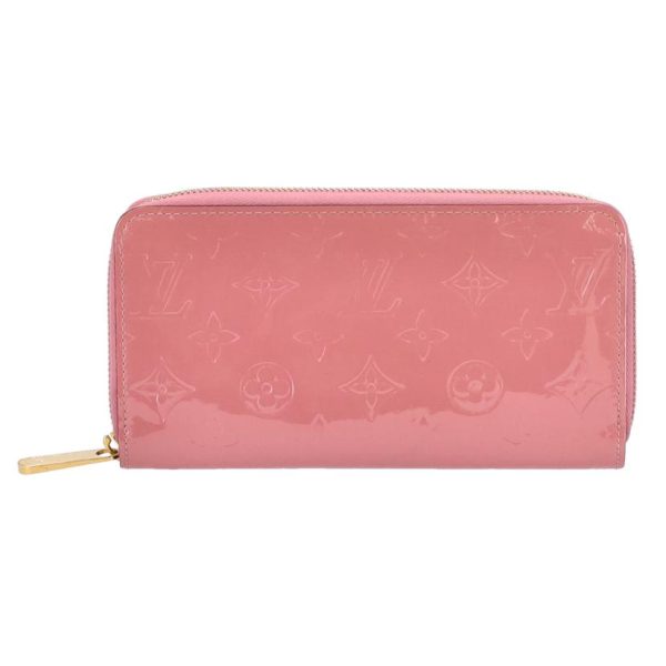 37276 1 Louis Vuitton Zippy Vernis Wallet Pink