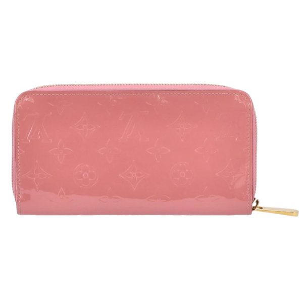 37276 2 Louis Vuitton Zippy Vernis Wallet Pink