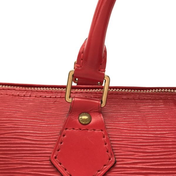 37280118 10 Louis Vuitton Speedy Leather Handbag Castilian Red