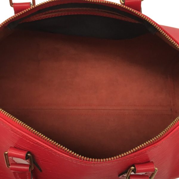 37280118 6 Louis Vuitton Speedy Leather Handbag Castilian Red