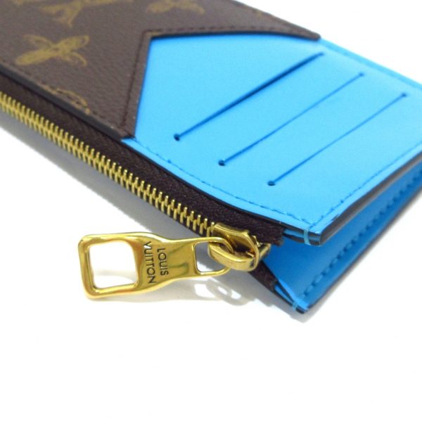 37294719 7 Louis Vuitton Coin Card Holder Canvas Monogram Coin Case Blue