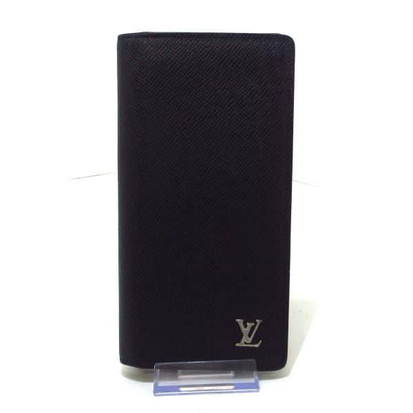 37294757 1 Louis Vuitton Portefeuille Blazer Leather Taiga Long Wallet Noir