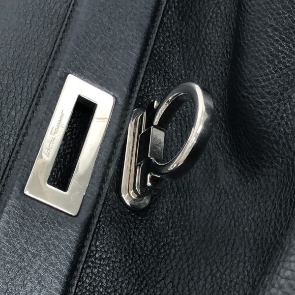 37295006 10 Salvatore Ferragamo Medium Sophia Leather Handbag Black