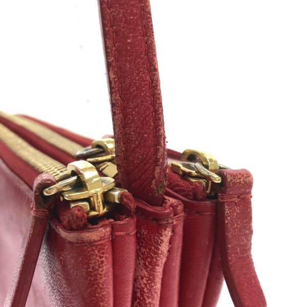 37295039 10 Celine Leather Trio Shoulder Bag Red