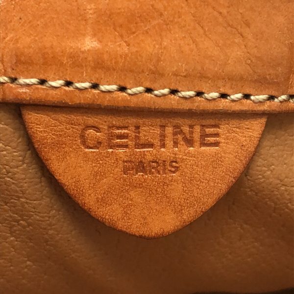 37295041 7 Celine Macadam Pattern PVC Shoulder Bag Brown