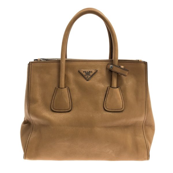 37295052 1 Prada Tote Bag Leather Light Brown