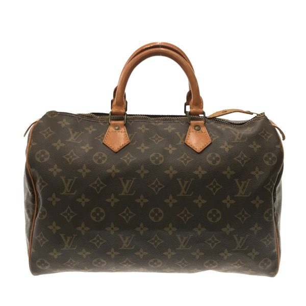 37295935 1 Louis Vuitton Speedy Canvas Monogram Handbag Brown