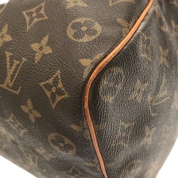 37295935 5 Louis Vuitton Speedy Canvas Monogram Handbag Brown