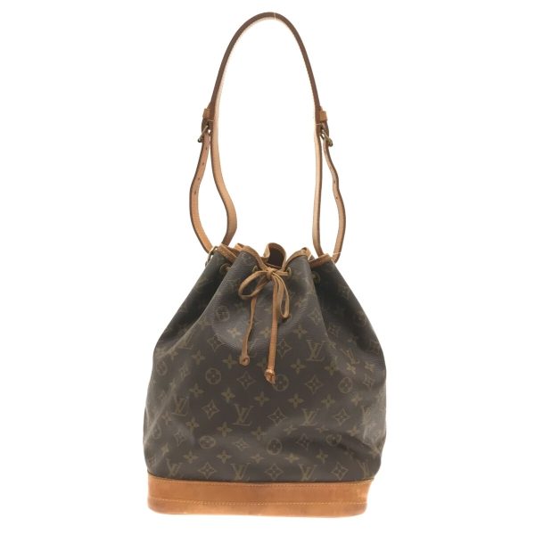 37299883 1 Louis Vuitton Noe Canvas Monogram Shoulder Bag Brown