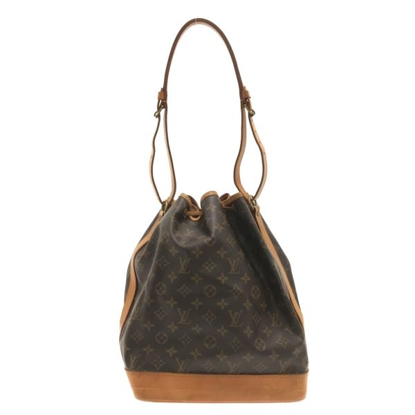 37299883 3 Louis Vuitton Noe Canvas Monogram Shoulder Bag Brown