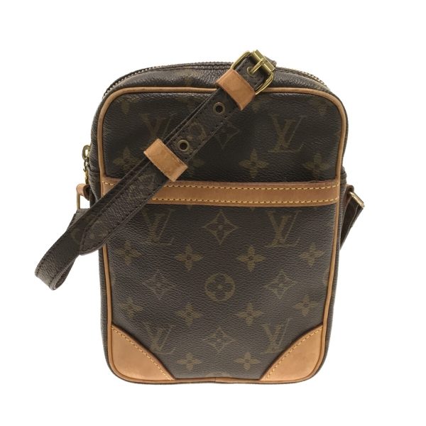 37299889 1 Louis Vuitton Danube Canvas Monogram Shoulder Bag Brown