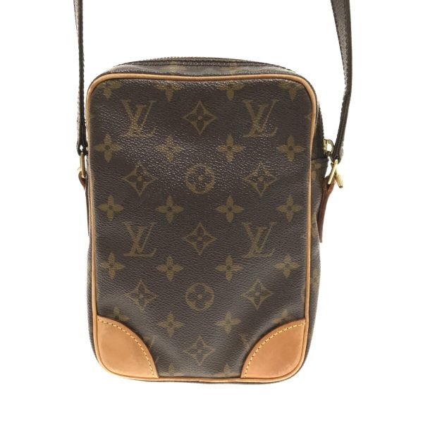 37299889 3 Louis Vuitton Danube Canvas Monogram Shoulder Bag Brown