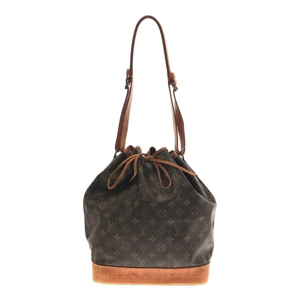 37301480 1 Louis Vuitton Noe Canvas Monogram Shoulder Bag Brown