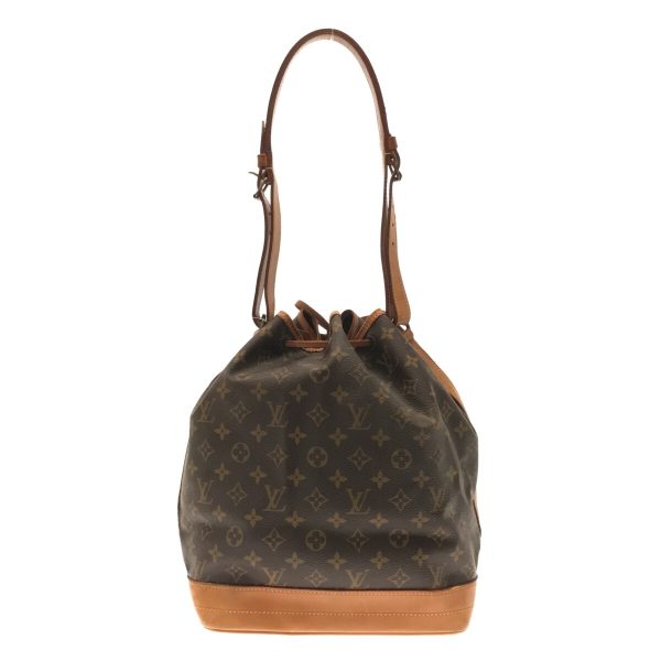 37301481 3 Louis Vuitton Noe Canvas Monogram Shoulder Bag Brown