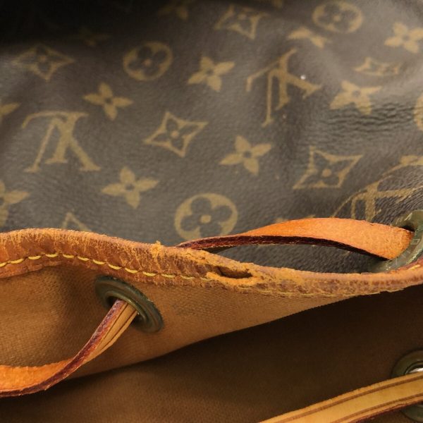 37301482 12 Louis Vuitton Noe Canvas Monogram Shoulder Bag Brown