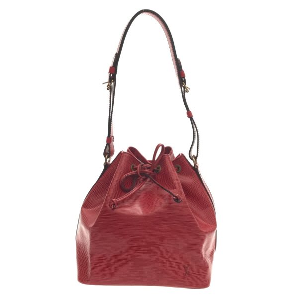 37302052 1 Louis Vuitton Petit Noe Leather Shoulder Bag Red