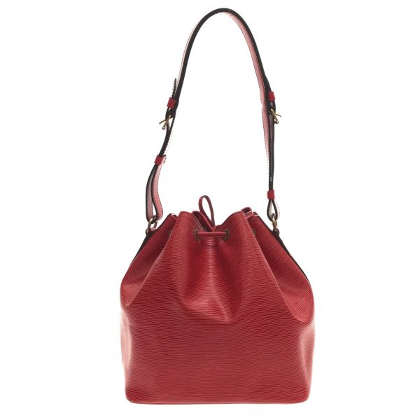 37302052 2 Louis Vuitton Petit Noe Leather Shoulder Bag Red