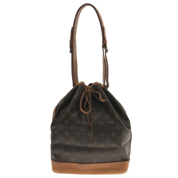 37304665 1 Louis Vuitton Noe Canvas Monogram Shoulder Bag Brown