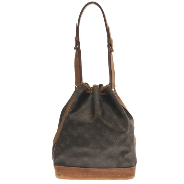 37304665 3 Louis Vuitton Noe Canvas Monogram Shoulder Bag Brown