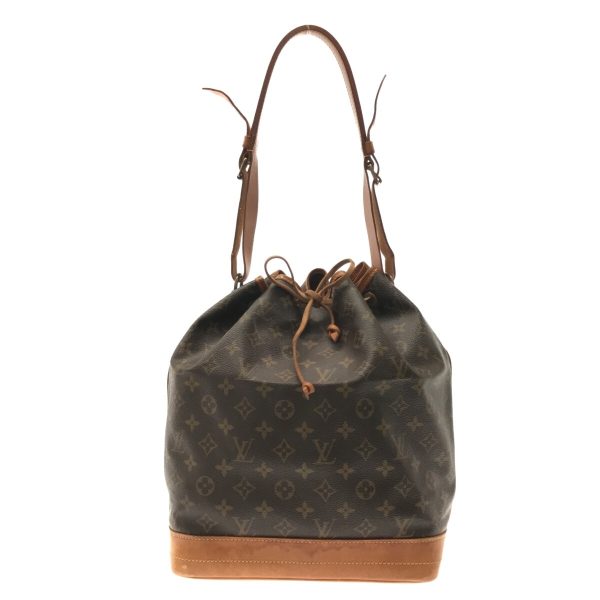 37304708 1 Louis Vuitton Noe Canvas Monogram Shoulder Bag Brown