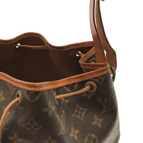 37304708 11 Louis Vuitton Noe Canvas Monogram Shoulder Bag Brown