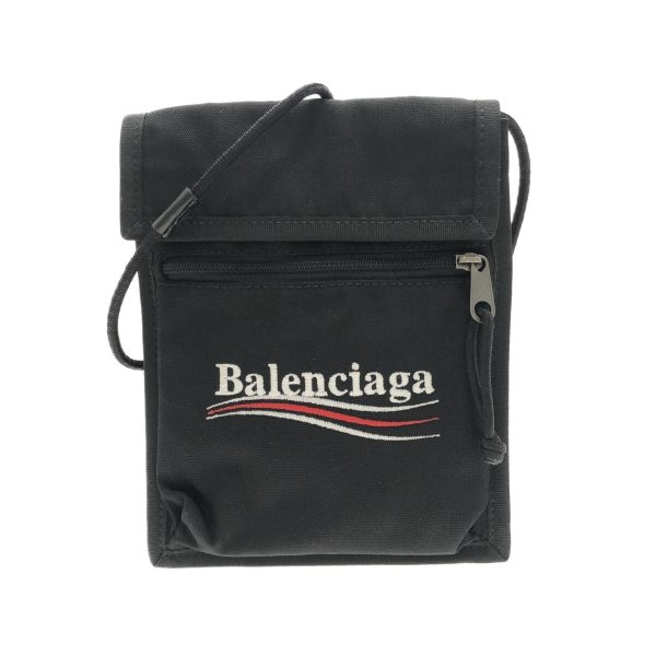 37304795 1 Balenciaga Explorer Nylon Shoulder Bag Black