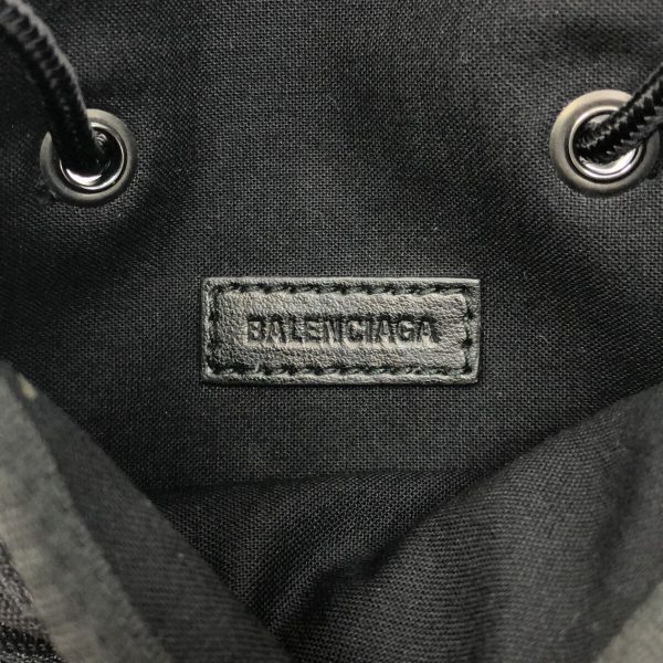 37304795 7 Balenciaga Explorer Nylon Shoulder Bag Black