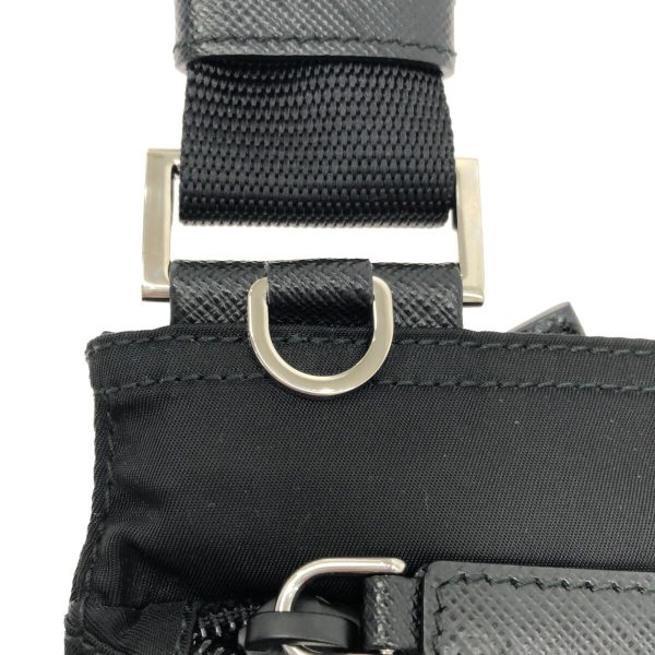 37306427 12 Prada Shoulder Bag Nylon Black