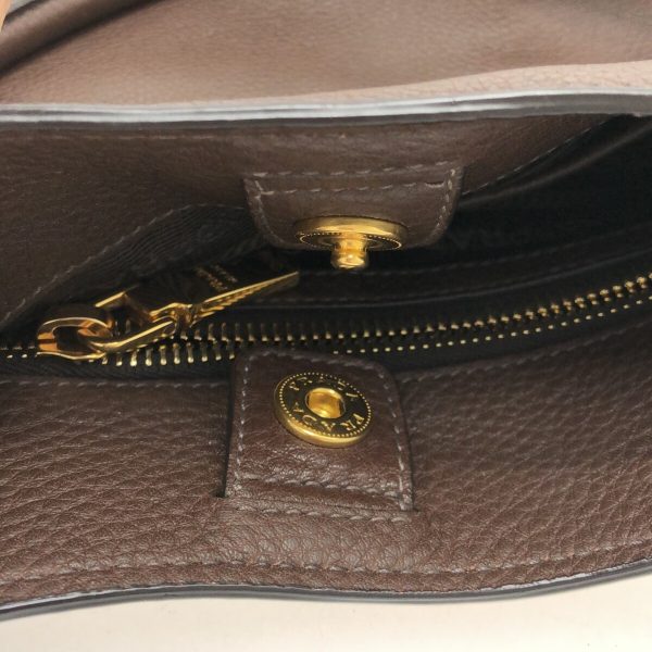 37306434 10 Prada Tote Bag Leather Dark Brown