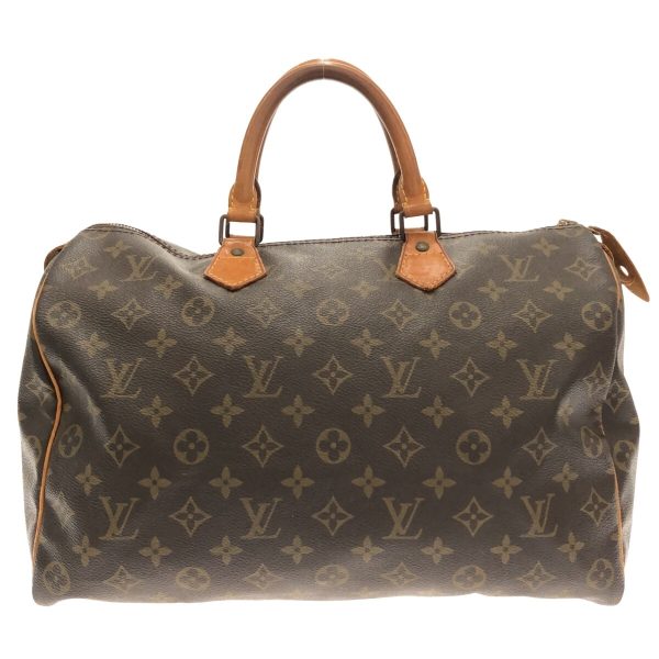 37307501 1 Louis Vuitton Speedy Canvas Monogram Handbag Brown