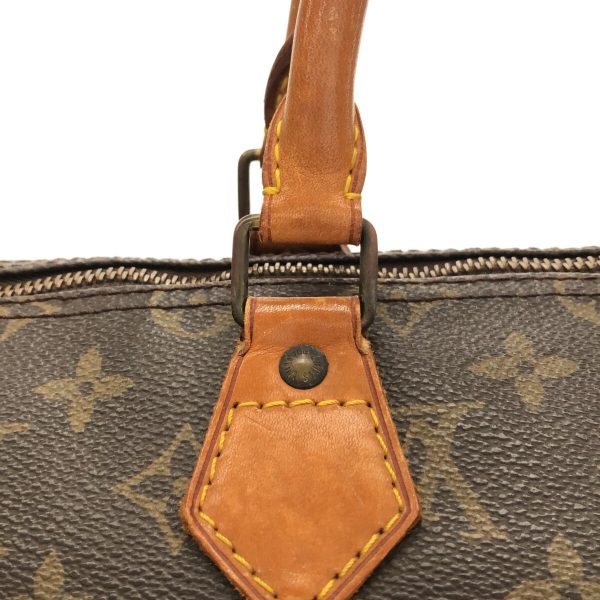 37307501 10 Louis Vuitton Speedy Canvas Monogram Handbag Brown