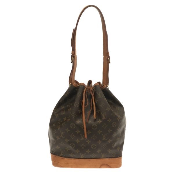 37307508 1 Louis Vuitton Noe Canvas Monogram Shoulder Bag Brown