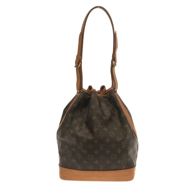 37307508 3 Louis Vuitton Noe Canvas Monogram Shoulder Bag Brown