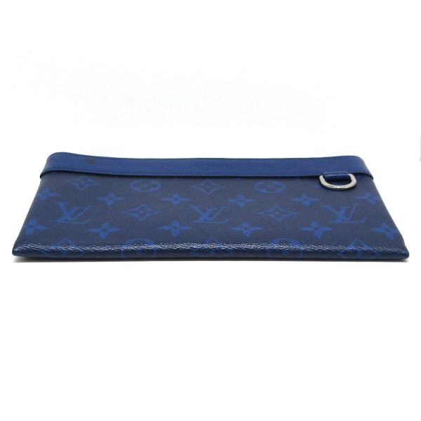 37308878 3 Louis Vuitton Pochette Discovery Taiga Pouch Cobalt