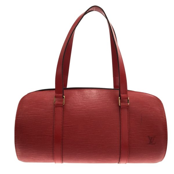 37310169 1 Louis Vuitton Souflot Leather Handbag Red