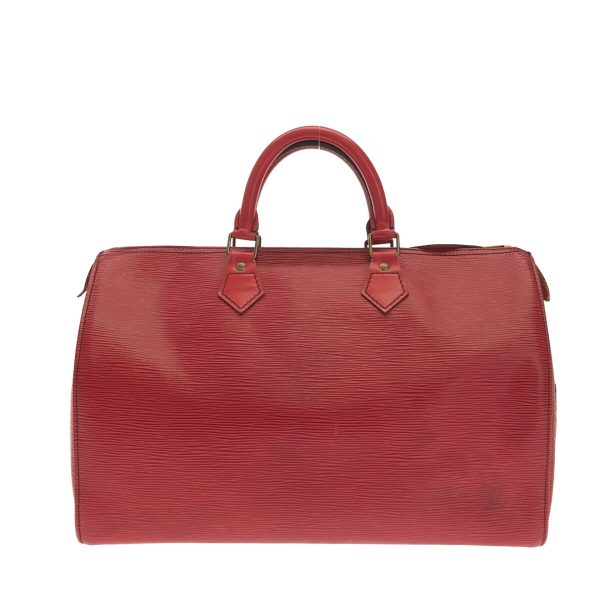 37310184 1 Louis Vuitton Speedy Leather Handbag Red