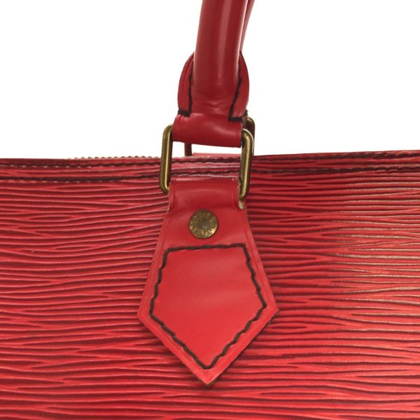 37310184 10 Louis Vuitton Speedy Leather Handbag Red